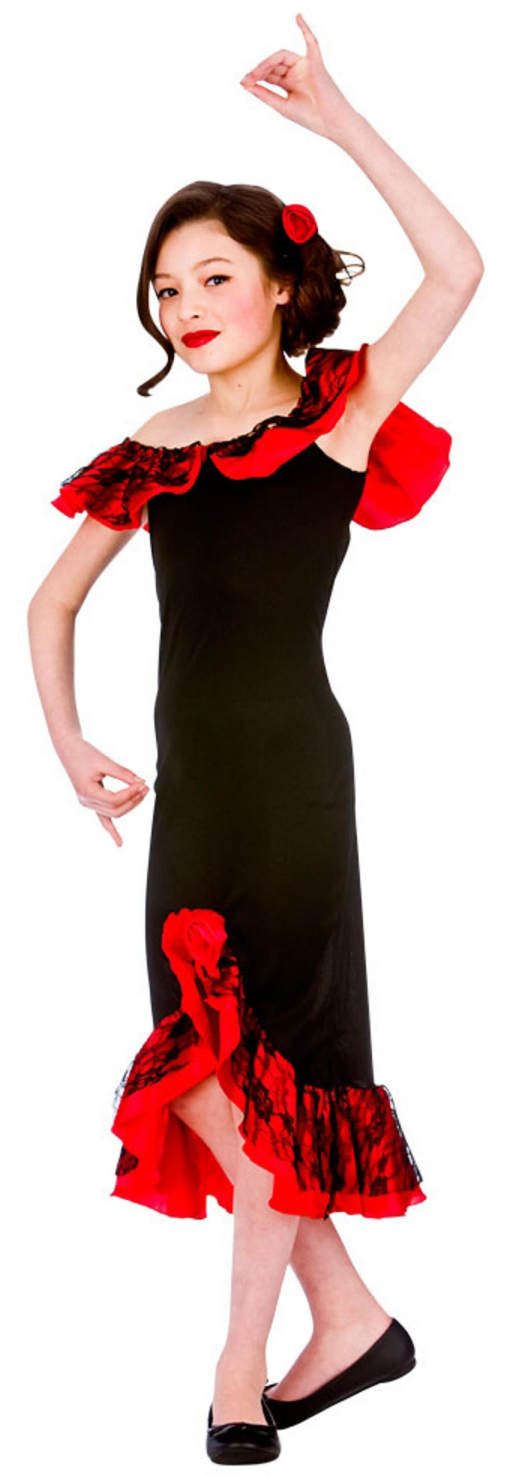 Girls Spanish Senorita Costume National Dress Costumes Mega Fancy Dress